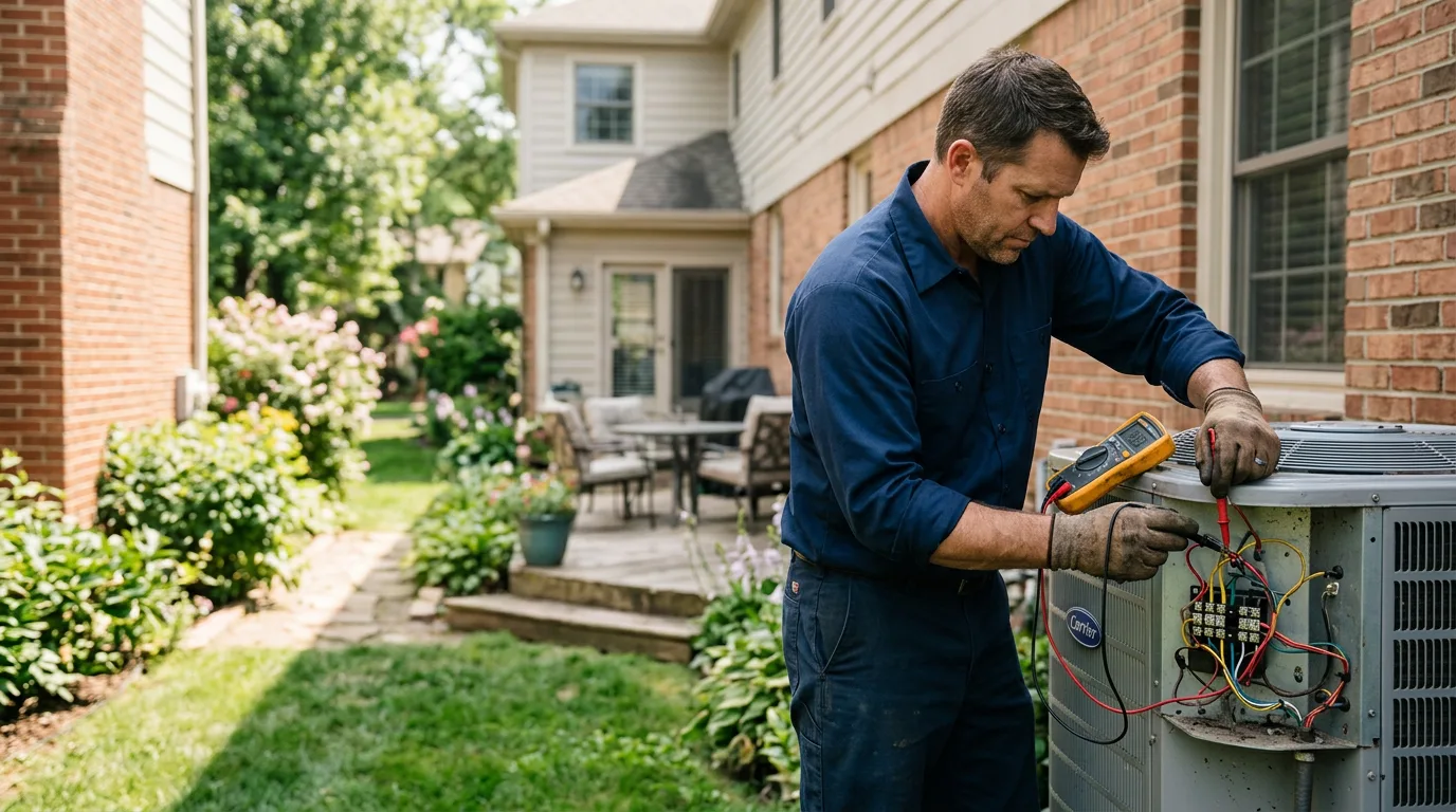 HVAC technician working near Glade Spring, VA